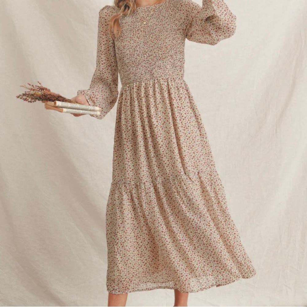 Good Book and Hot Tea Dress